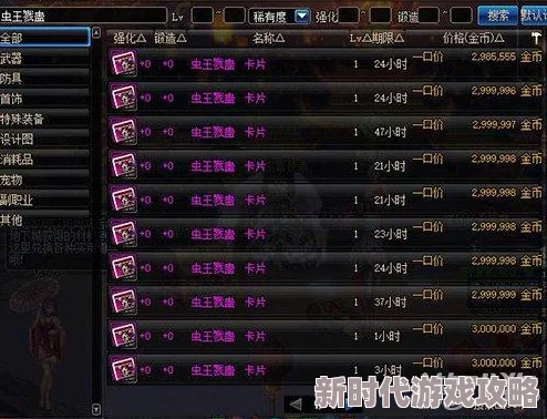 探究DNF中哪个职业的装备性价比最高且价格相对便宜