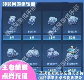 王者荣耀绑定点券用途详解：网友热议其充值与游戏内消费价值