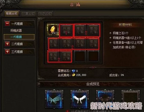 创世神曲新版本合成系统全面详解：翅膀合成攻略及最新进展消息