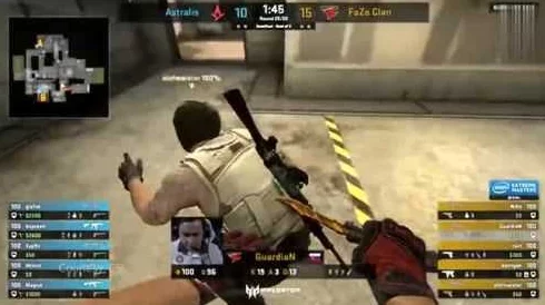 暴躁csgo妹子与职业选手对战，真是太刺激了！她的操作让我大开眼界！