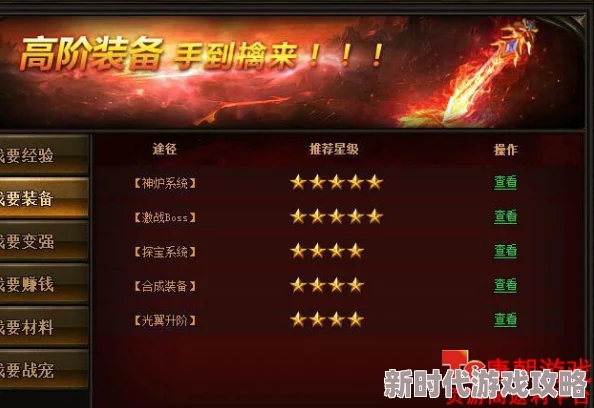高效无忧的装备继承系统，助力轻松打造顶级高战装备