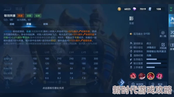 王者荣耀新英雄影全面介绍及网友评价：强度如何？实战表现引热议！