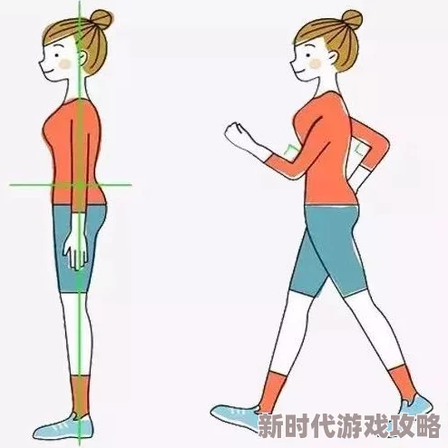 走一步撞一下带着上楼网友称走路姿势怪异姿势需调整或为摆拍