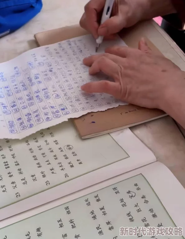 干了语文课代表一节课作业全错被老师罚抄写一百遍