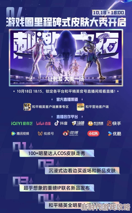 和平精英2024刺激之夜：10月18日零点返场皮肤盛宴，经典重现，全新惊喜爆料来袭！