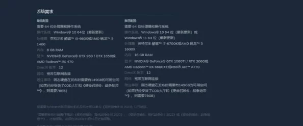 COD21最低及推荐配置曝光：详解流畅游玩所需硬件要求