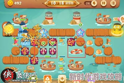 保卫萝卜4万圣奇妙夜第18关攻略：船锚布局与金币收集独家爆料